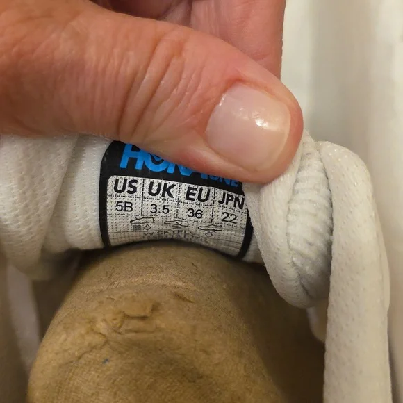 Hoka One One Skyflow Sneakers in Frost/Rose Gold - Picture 3 of 3